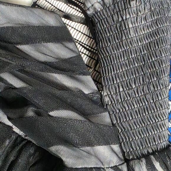 BCBGeneration Black Mesh Bubble Party Dress Size XS - Picture 10 of 12